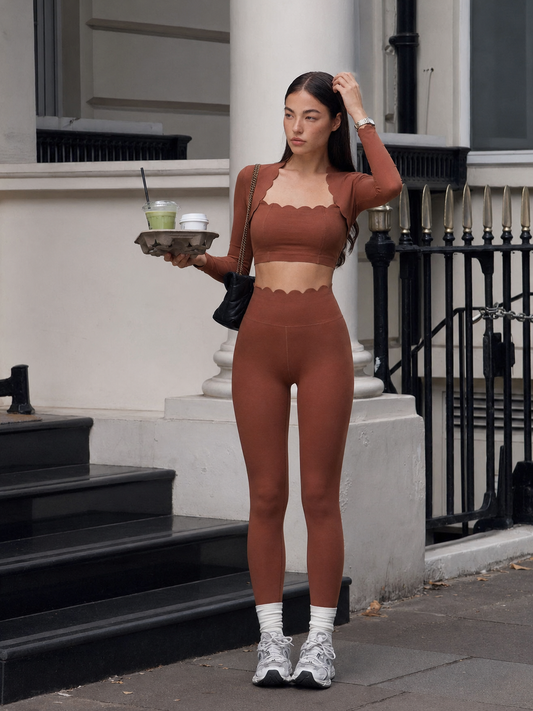 Scallop Long Sleeve Top