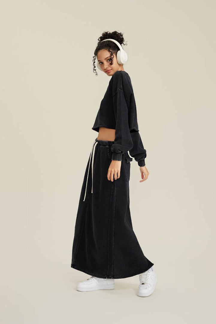 Boxy Crop Washed Top