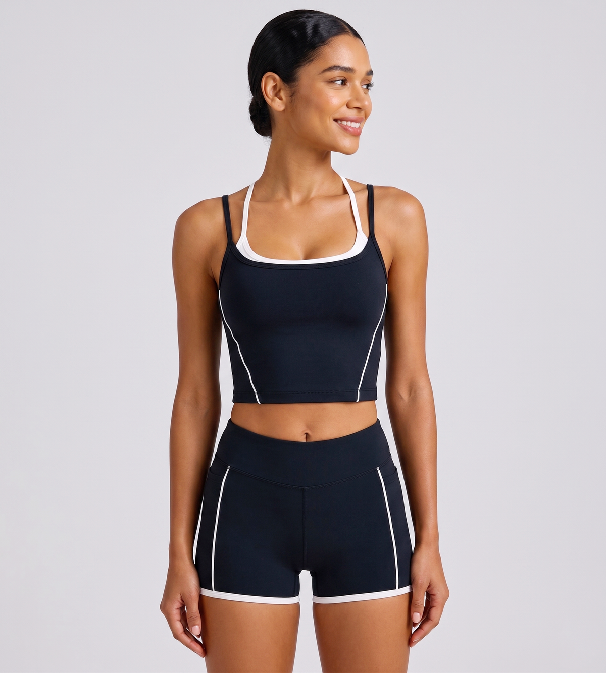 Contrast Sports Short Set