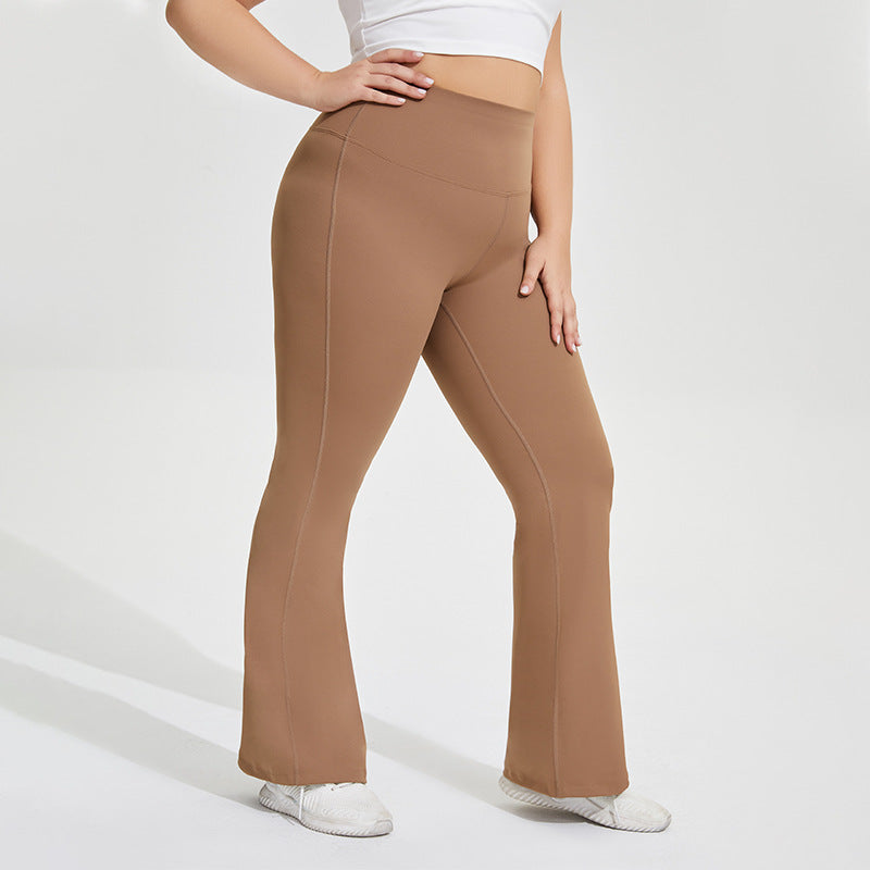 High Waist Peach Hip Trousers