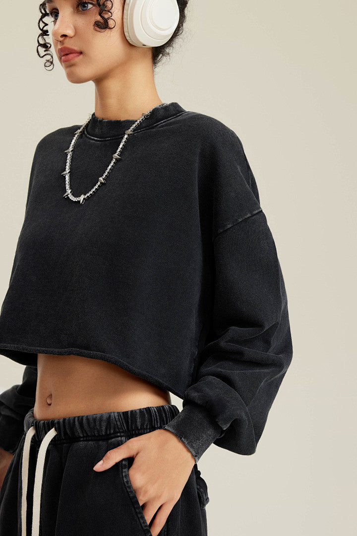 Boxy Crop Washed Top
