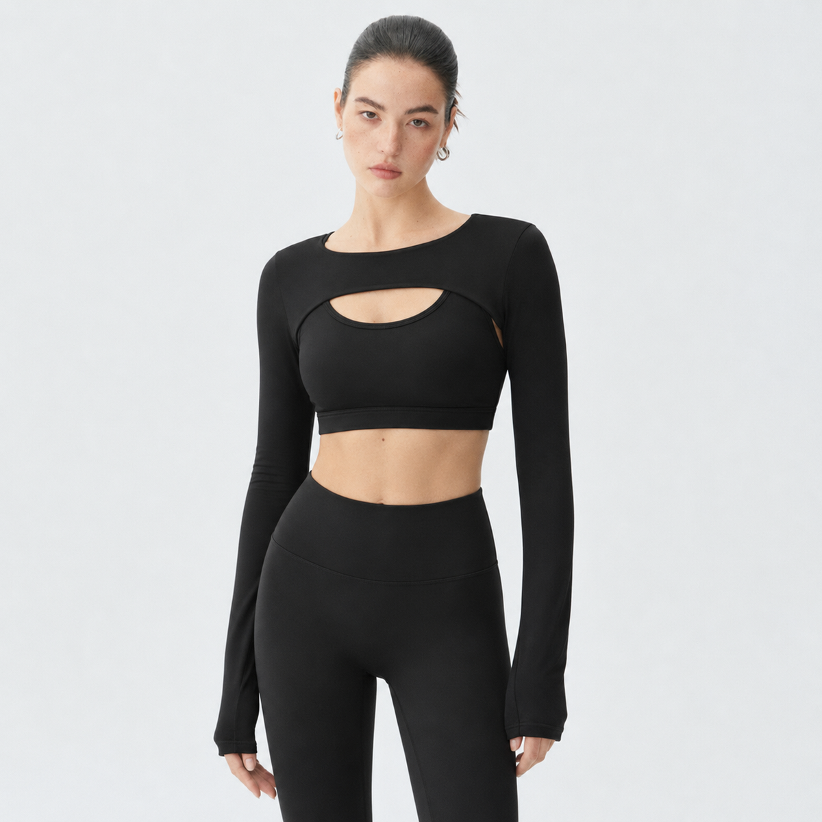 Cutout Long Sleeve Top