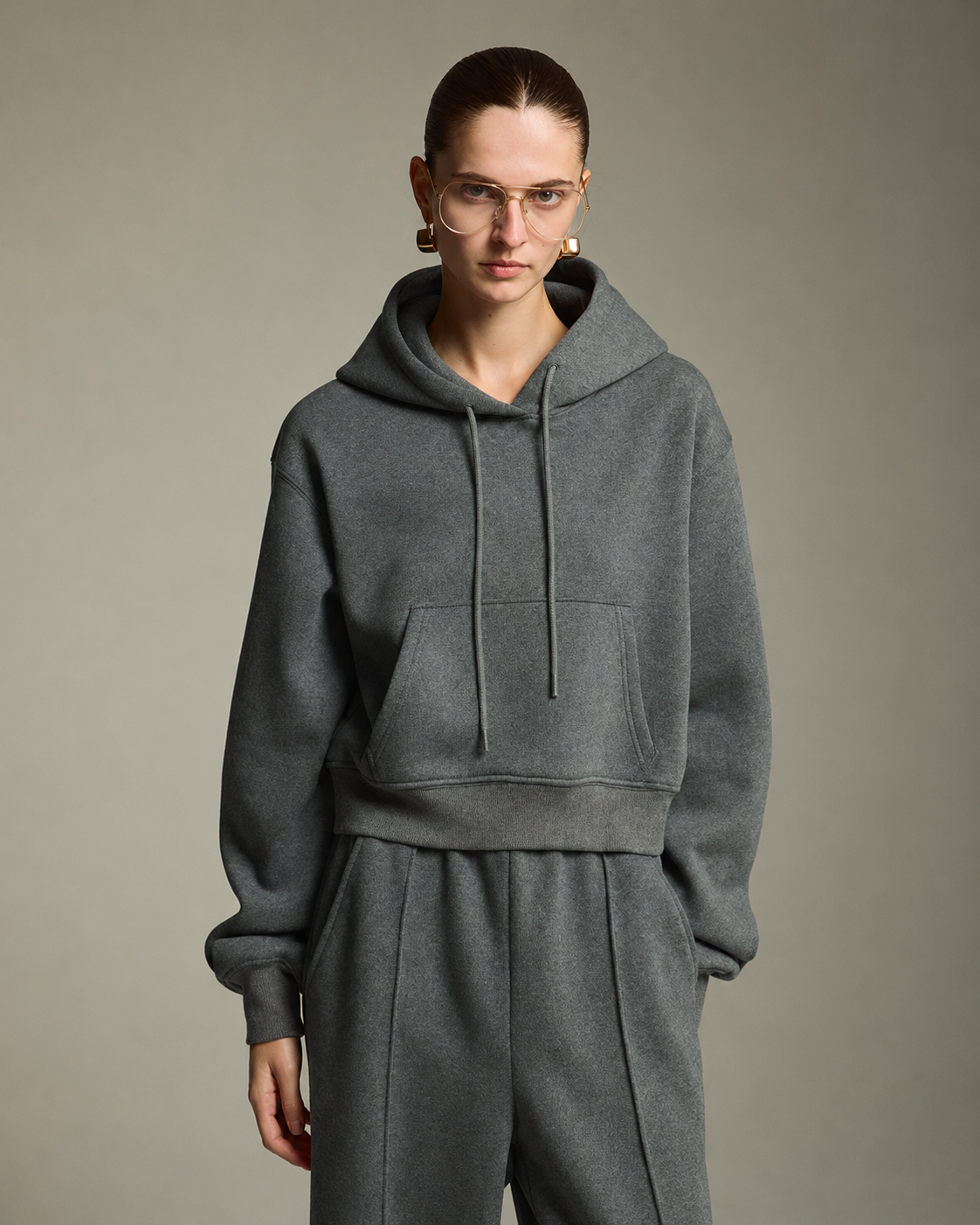 Crop Relaxed Hoodie