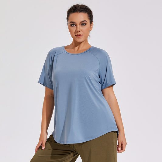 Oversized Breathable Short Sleeve Yoga Top