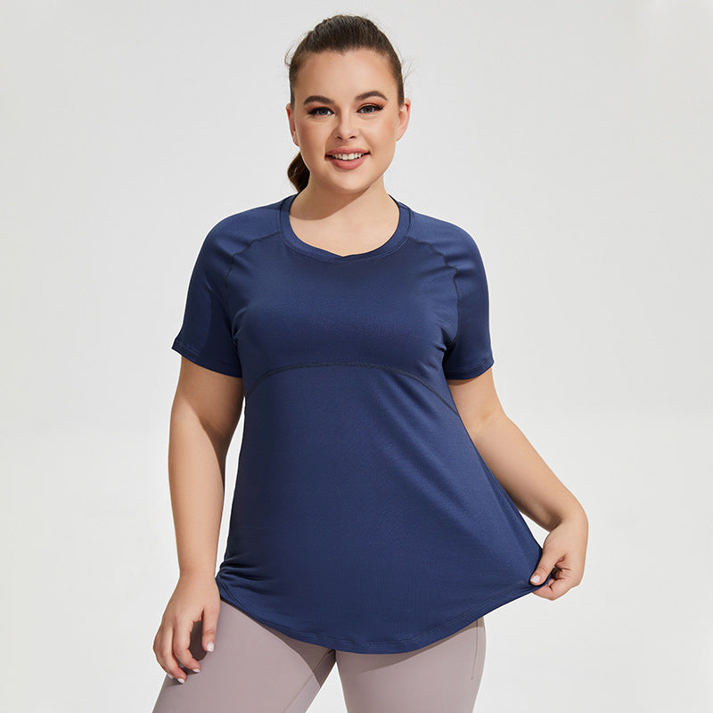 Oversized Breathable Short Sleeve Fitness Top