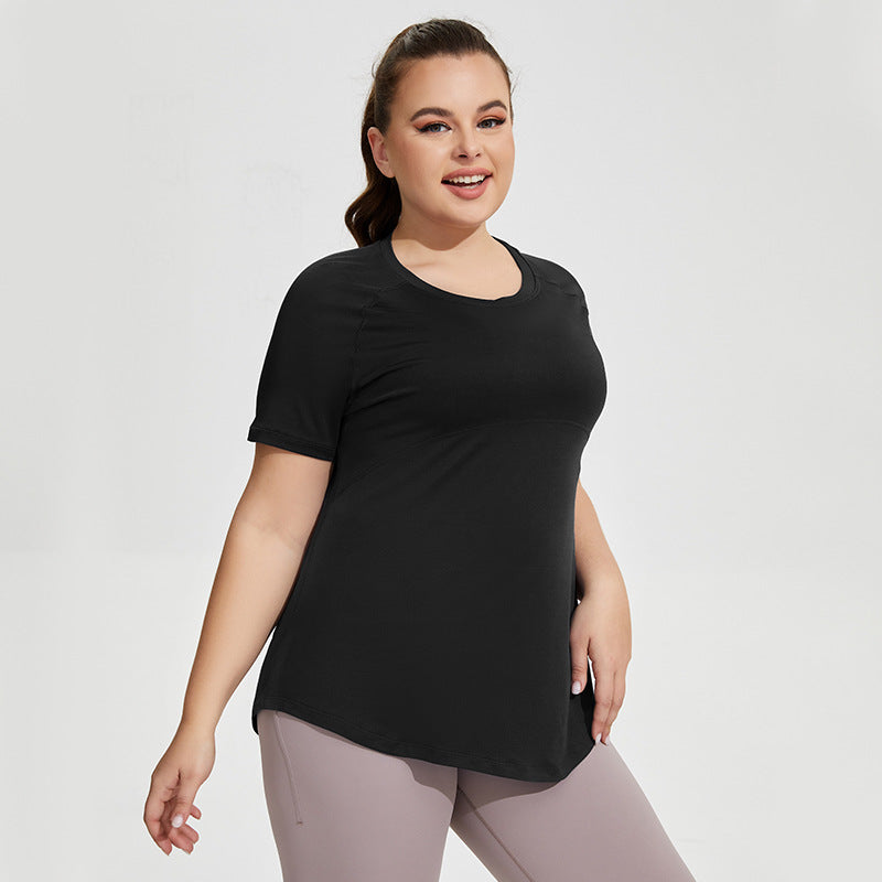 Oversized Breathable Short Sleeve Fitness Top