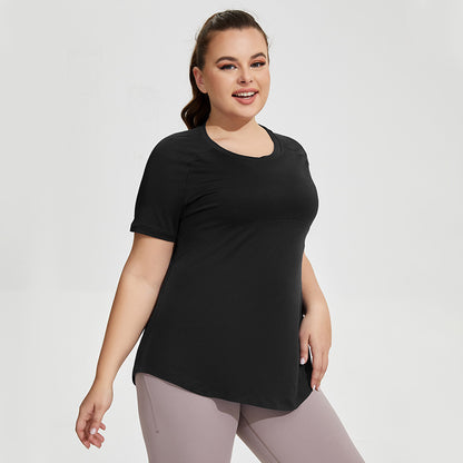 Oversized Breathable Short Sleeve Fitness Top