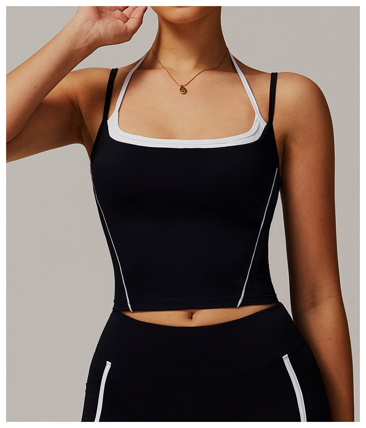 Contrast Trim Cami Tank