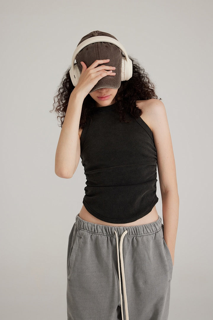 Halter Ruched Tee