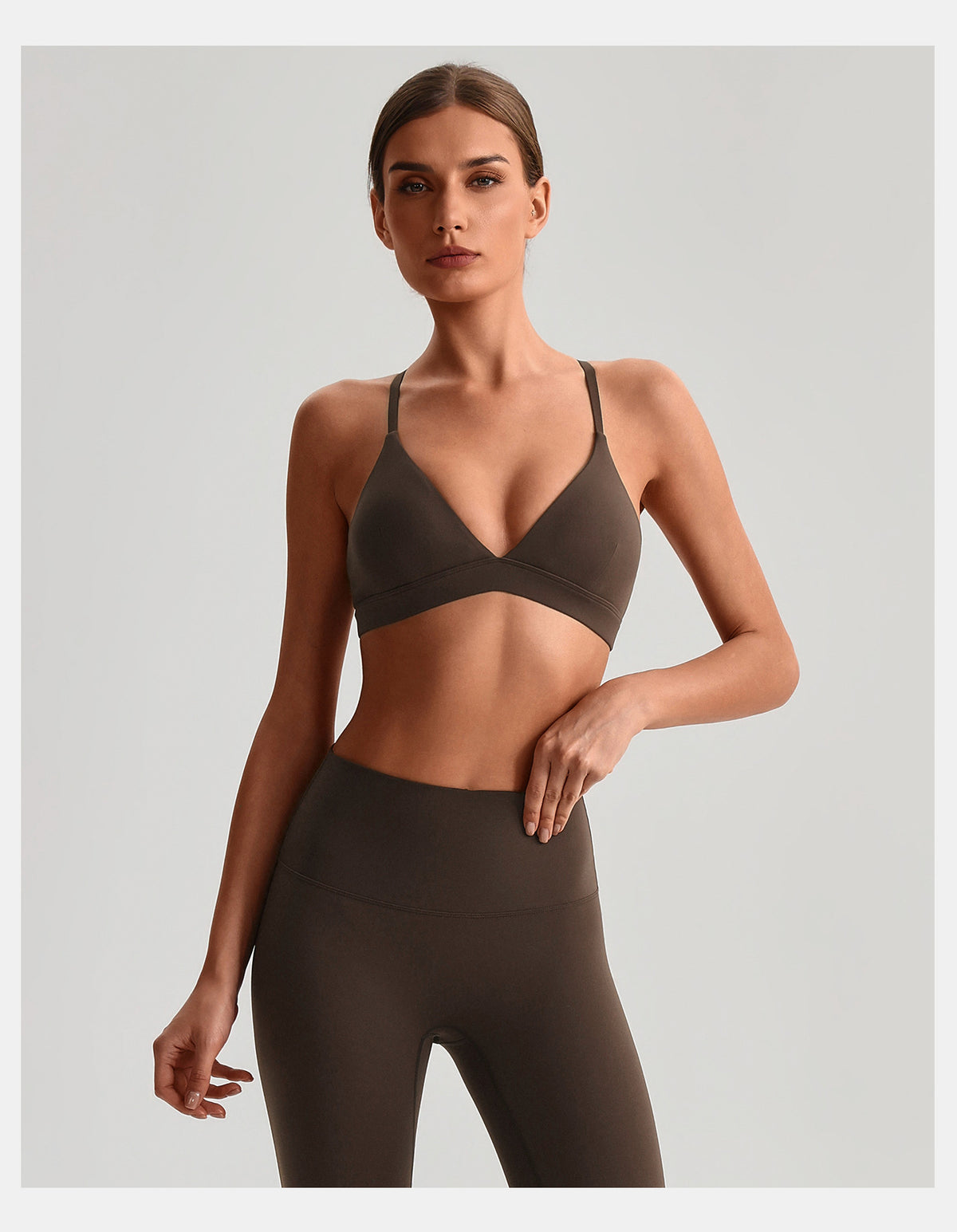 V Neck Sports Bra