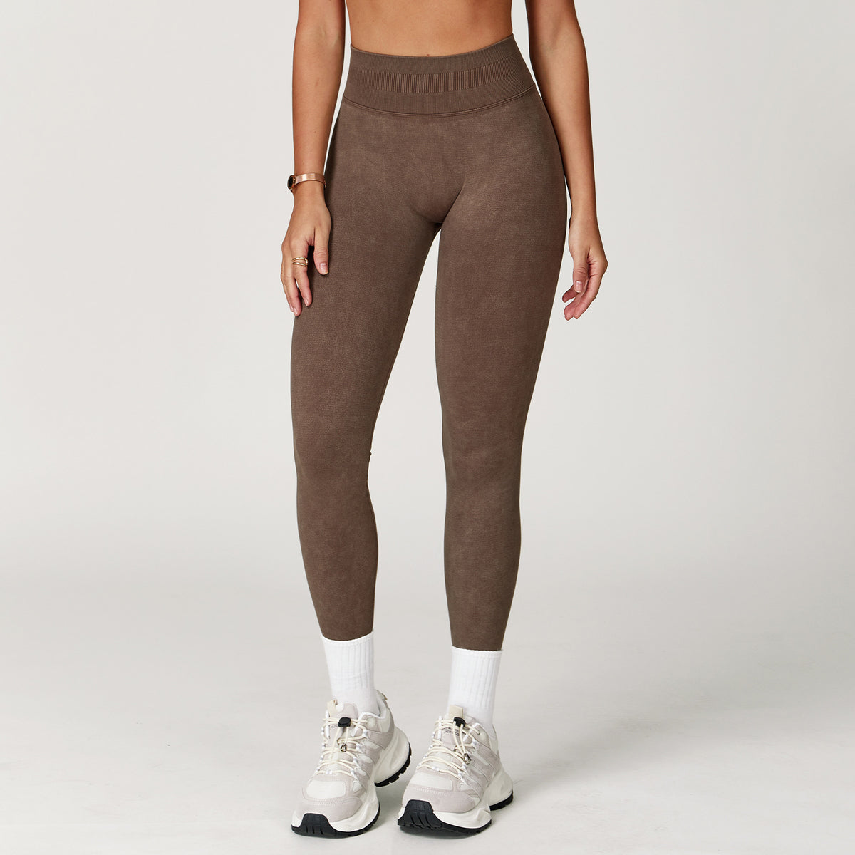 Ribbed Waistband Leggings