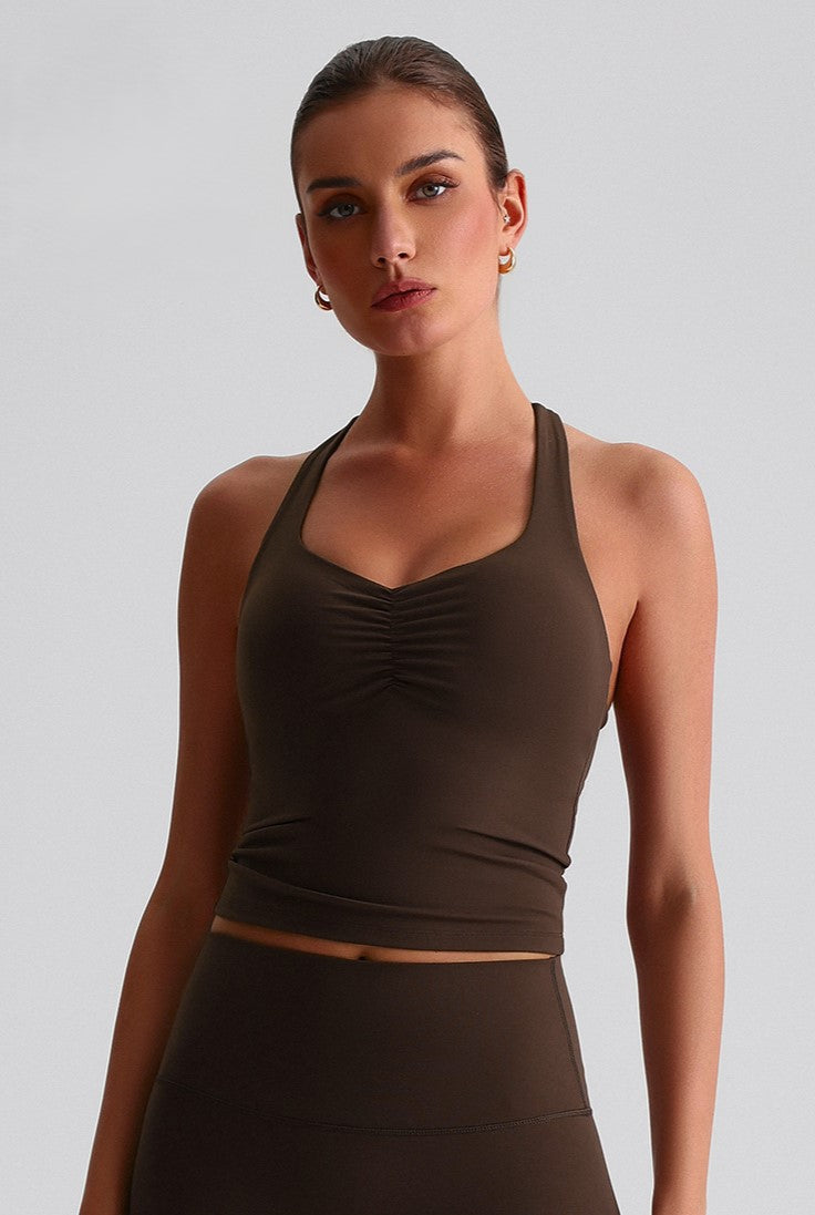 Seamless Halter Bra Tank