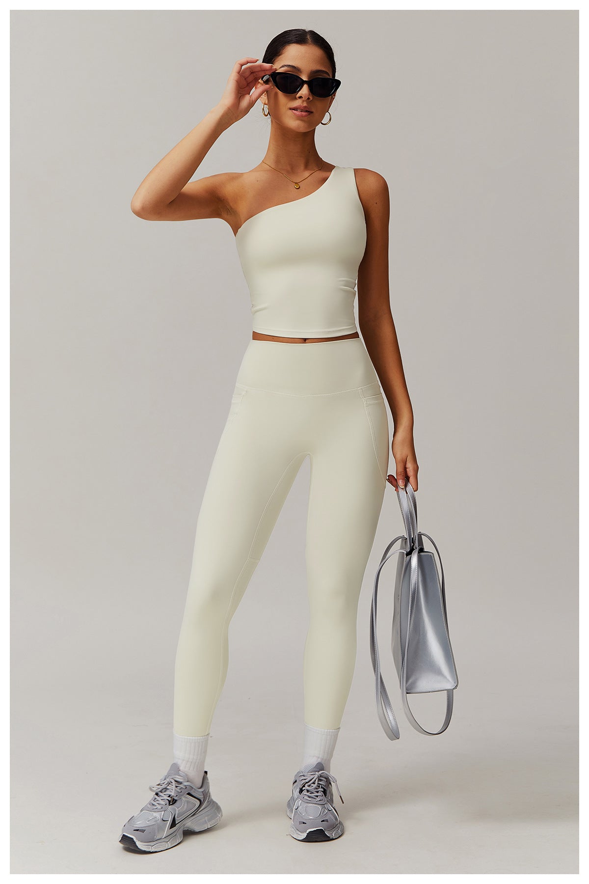 One Shoulder Contour Tank