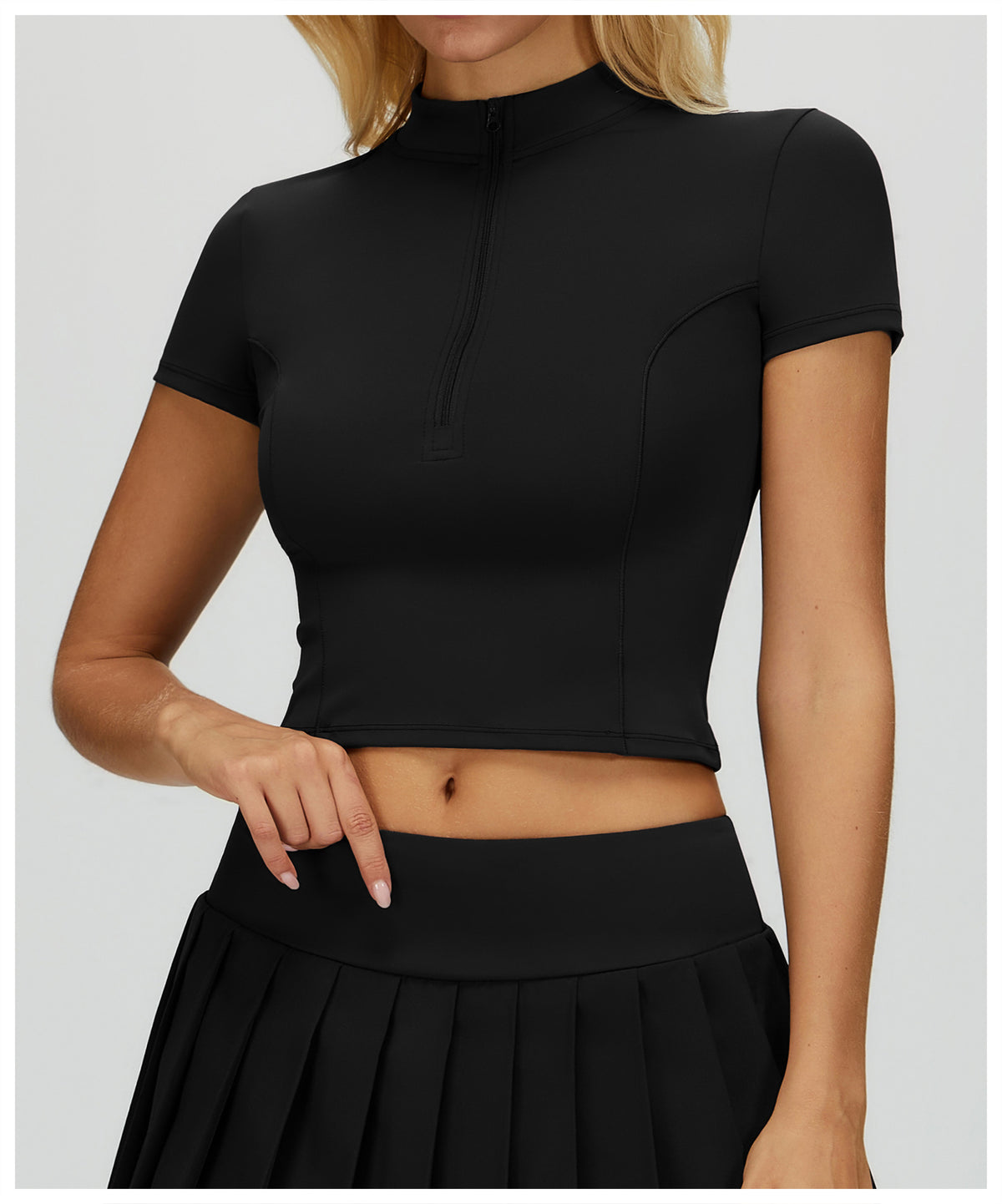 Contour Zip Tee