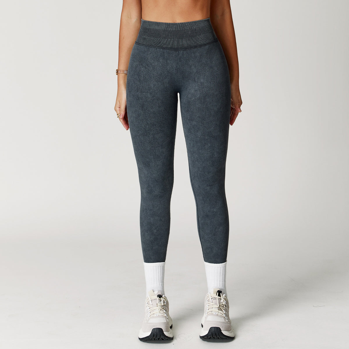 Ribbed Waistband Leggings