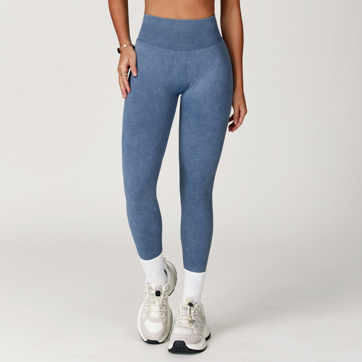 Ribbed Waistband Leggings