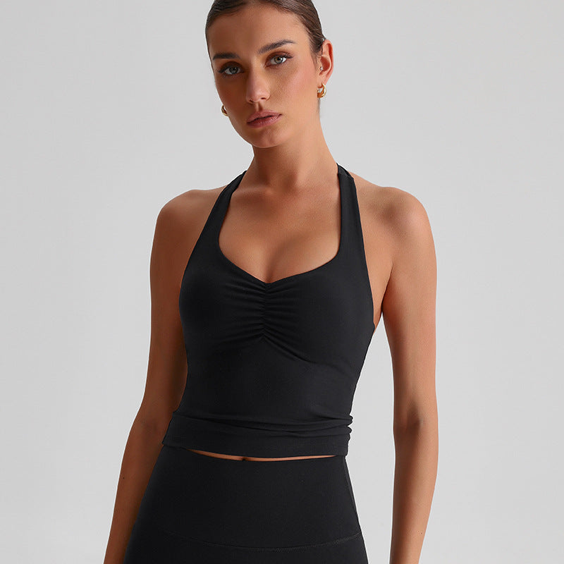 Seamless Halter Bra Tank