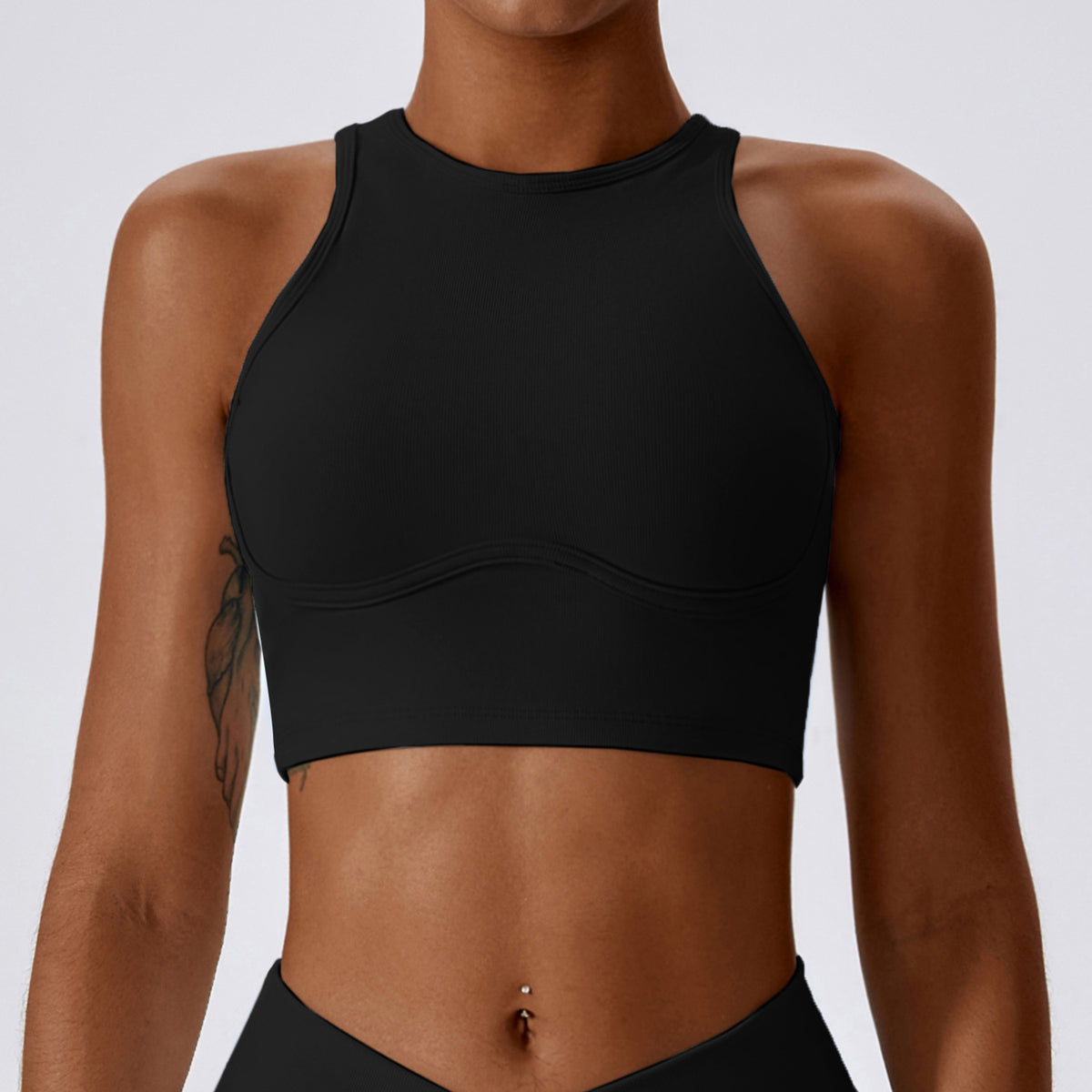 Wide Strap Crop Tank