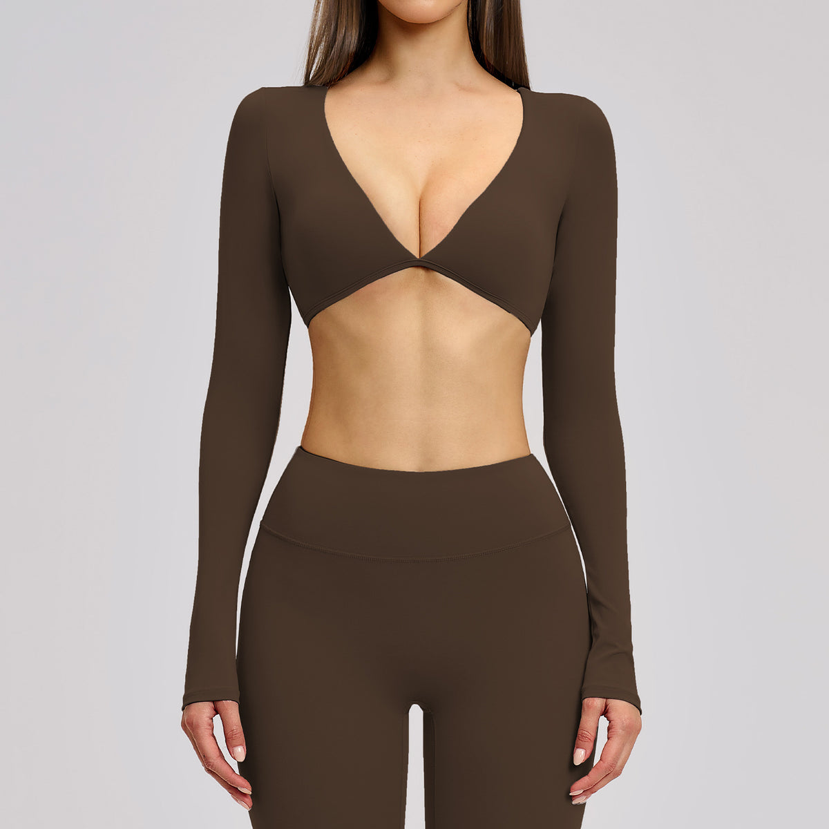 Deep V Crop Top
