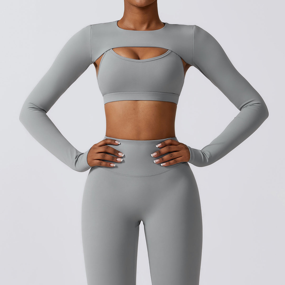 Cutout Long Sleeve Top