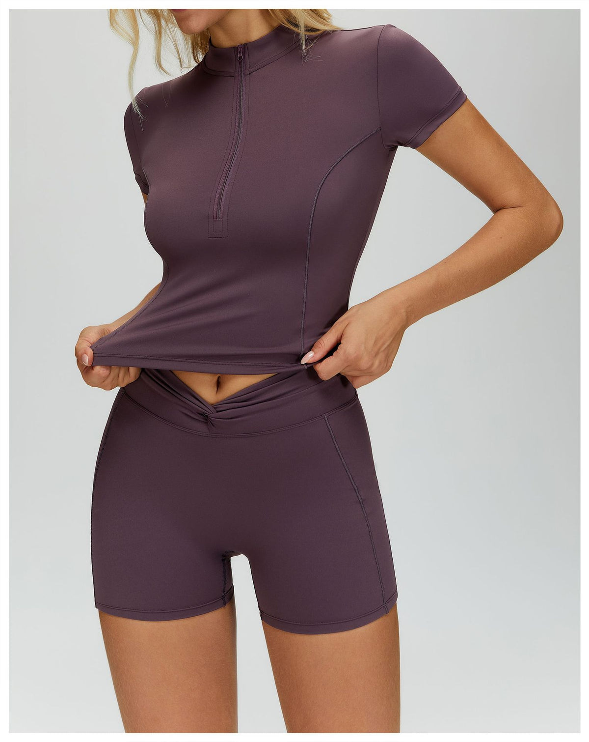Contour Zip Tee