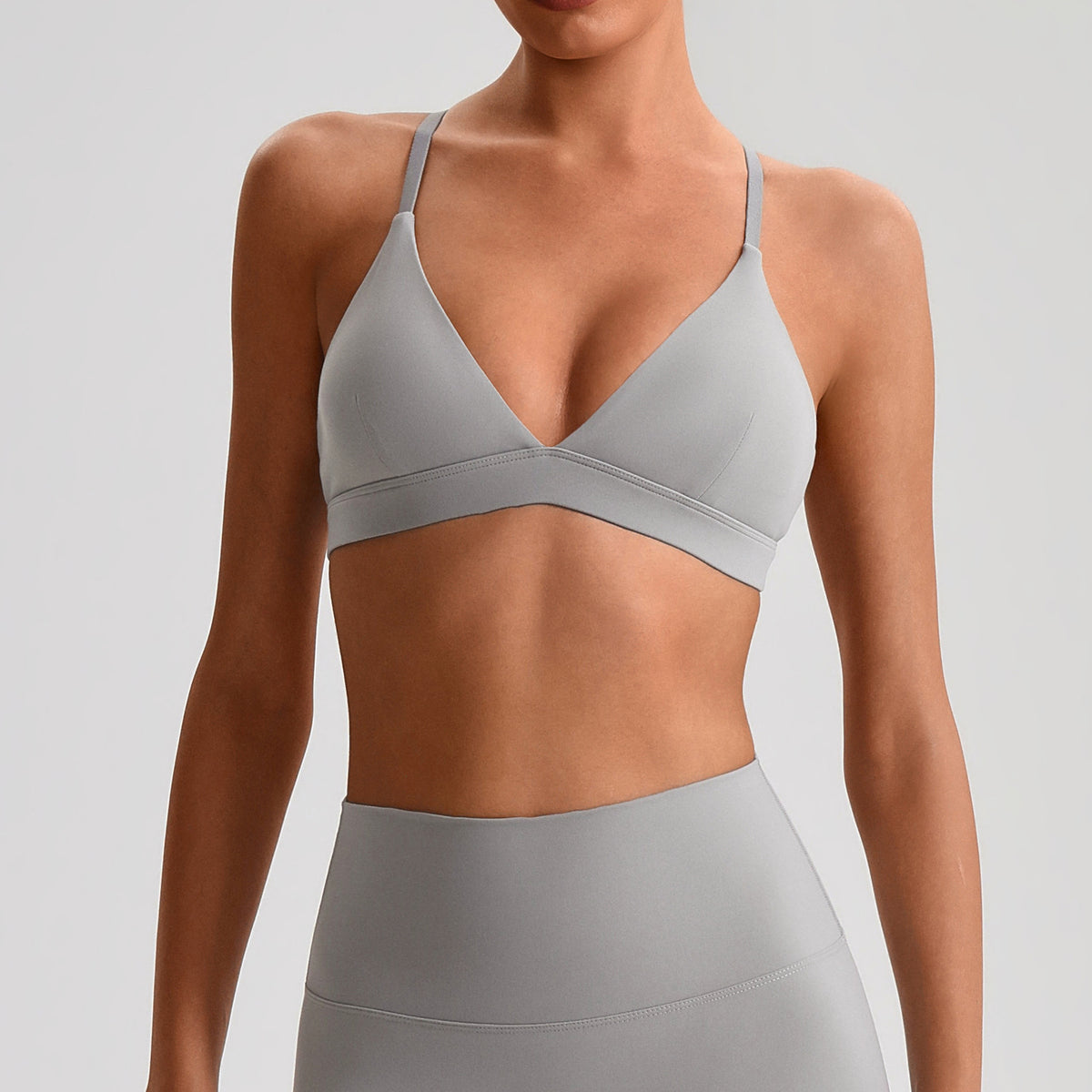 V Neck Sports Bra