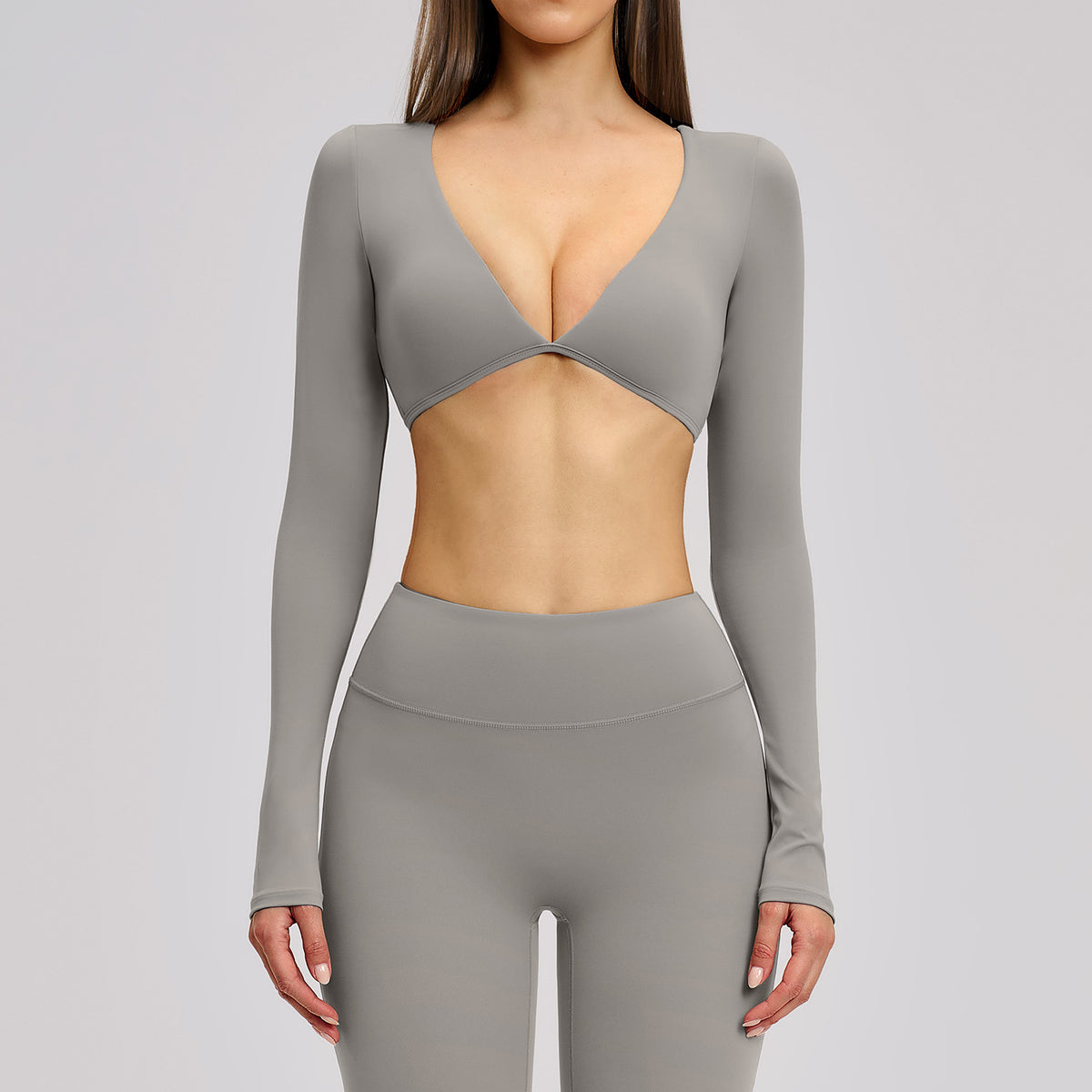 Deep V Crop Top