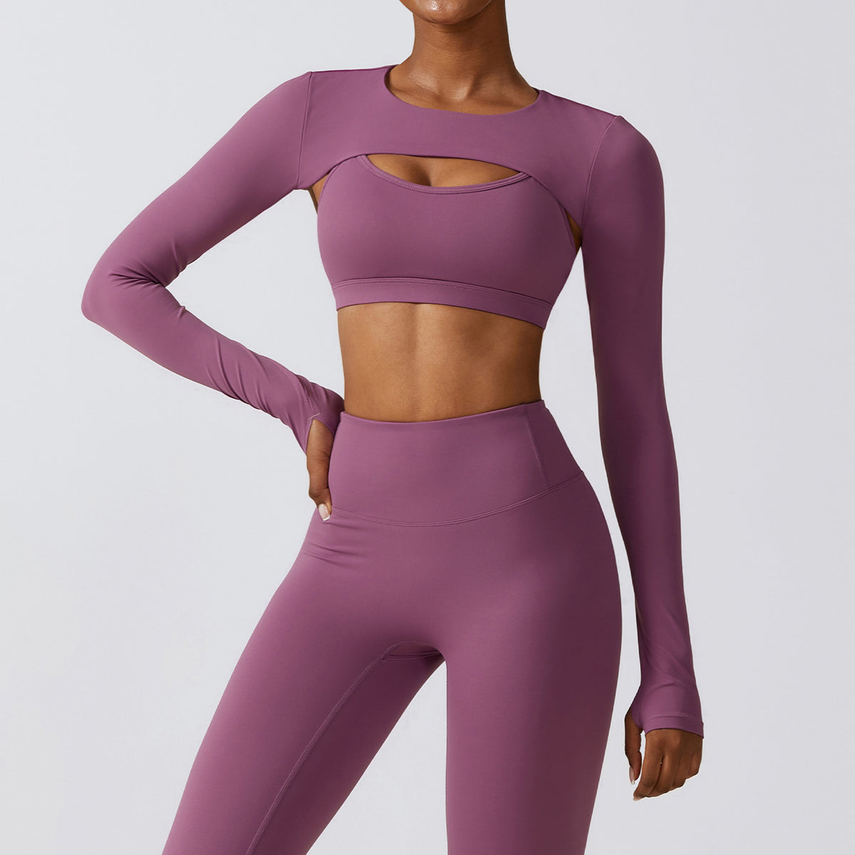 Cutout Long Sleeve Top