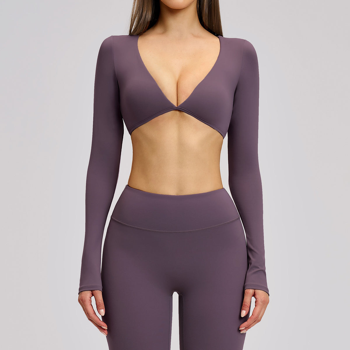 Deep V Crop Top