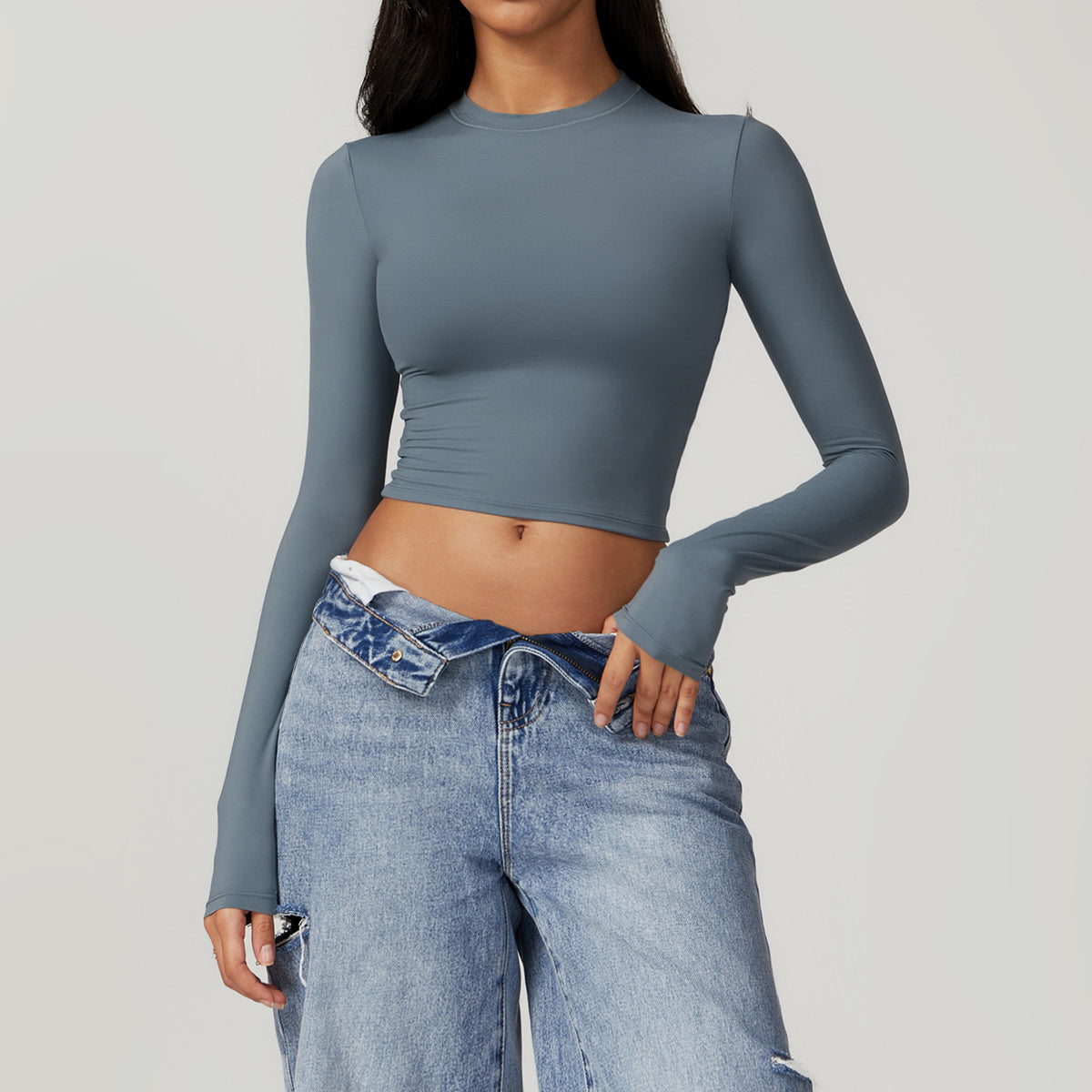 Cropped Crew Top