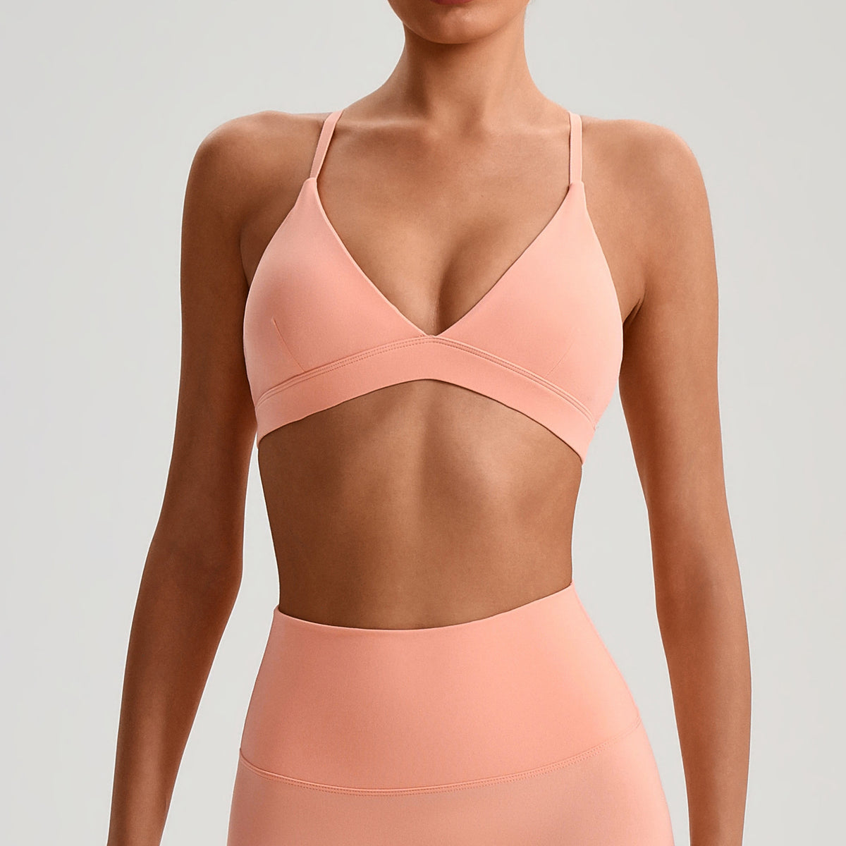 V Neck Sports Bra