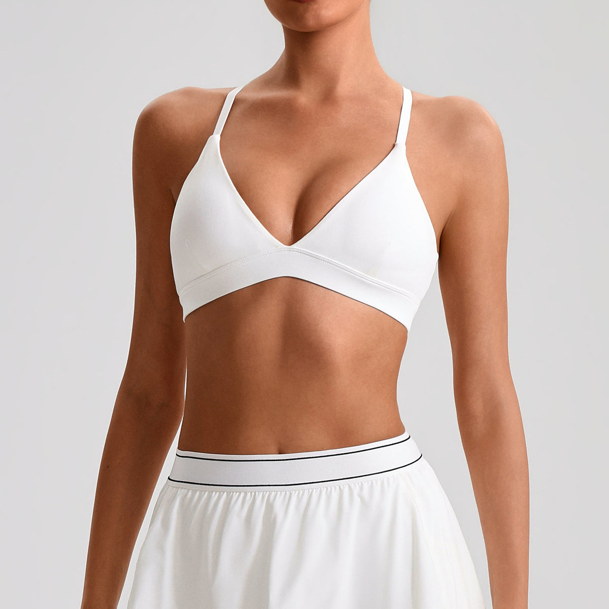V Neck Sports Bra