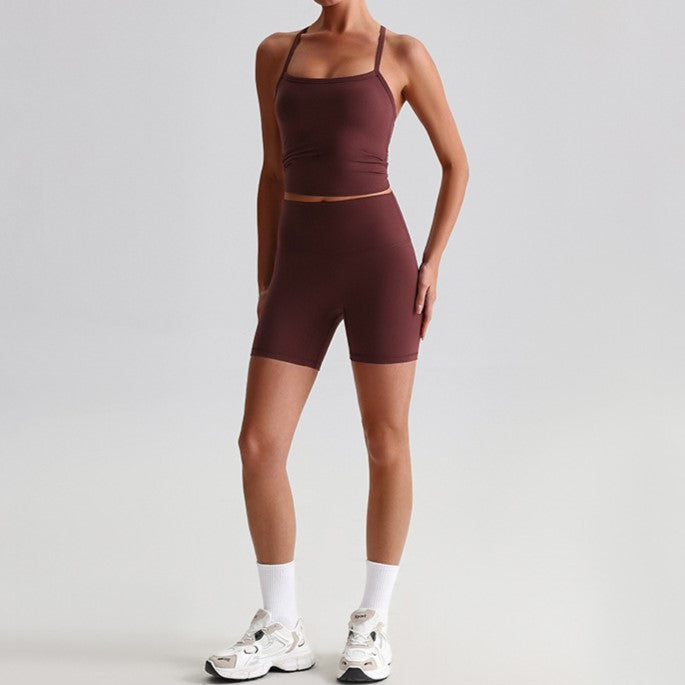 Cross Back Short Set