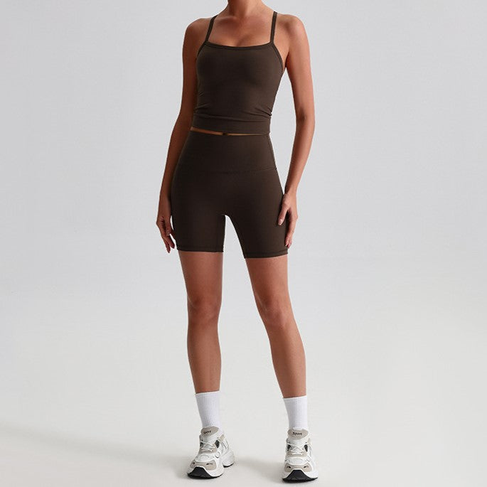 Cross Back Short Set