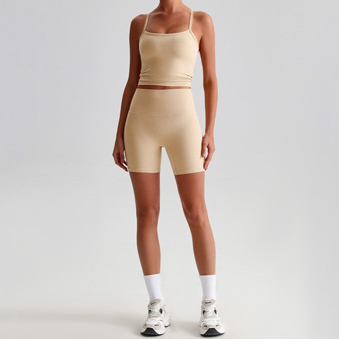 Cross Back Short Set