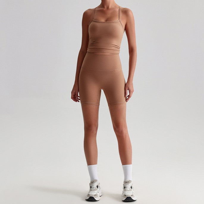 Cross Back Short Set