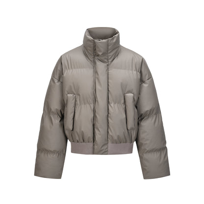 Minimalist Chic Short Quilted Puffer