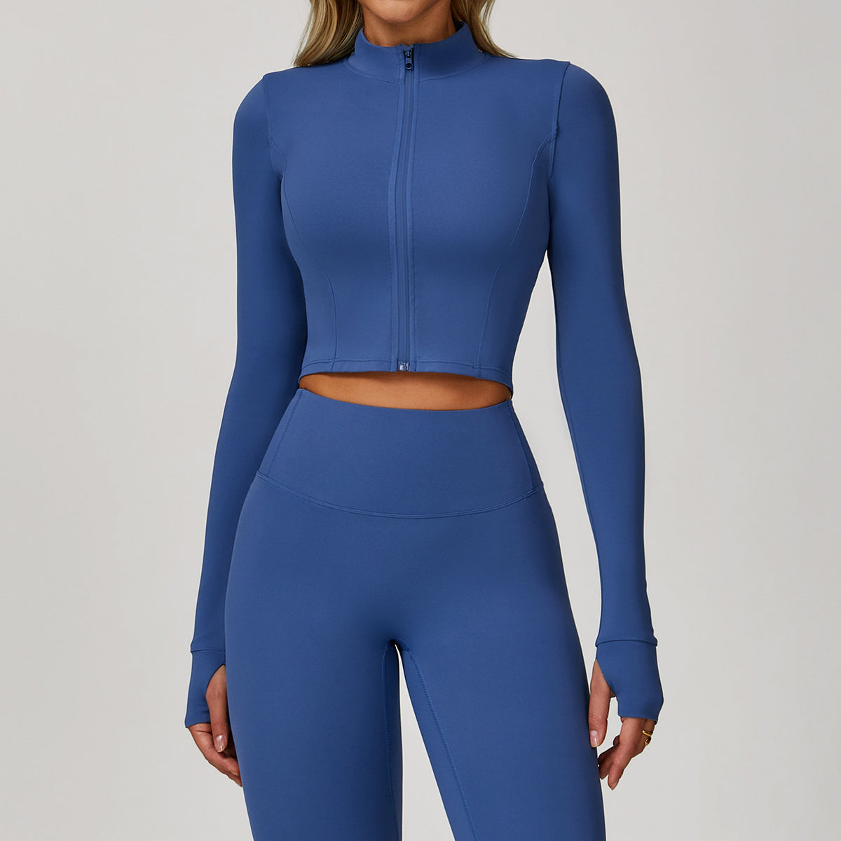 Mock Neck Zip Jacket