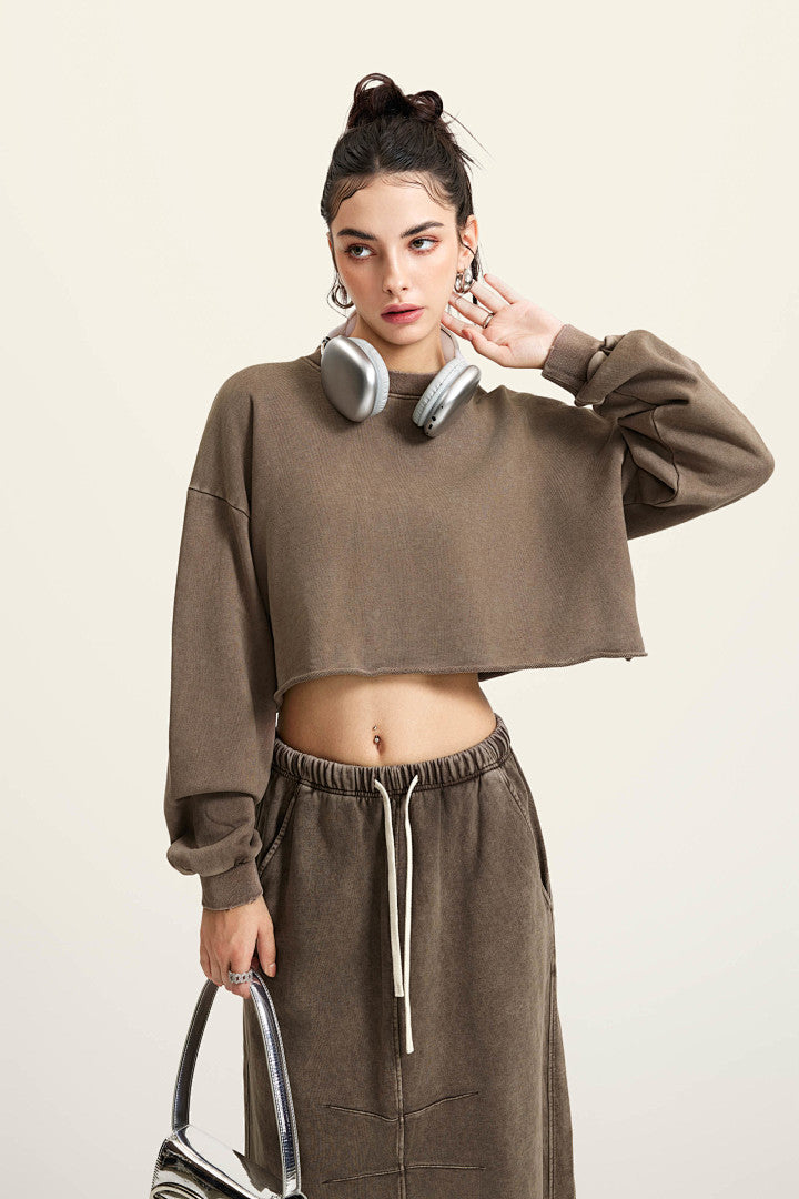 Boxy Crop Washed Top