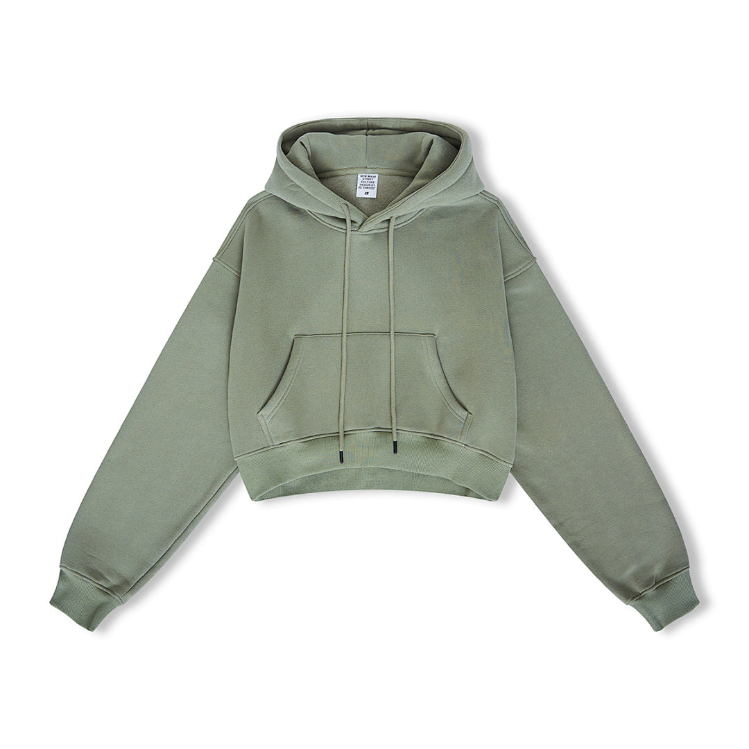 Crop Relaxed Hoodie