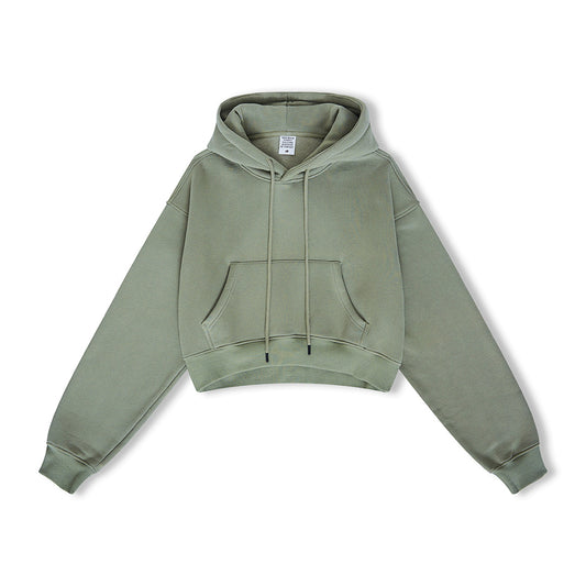 Crop Relaxed Hoodie