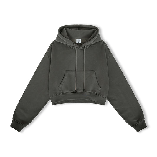 Crop Relaxed Hoodie