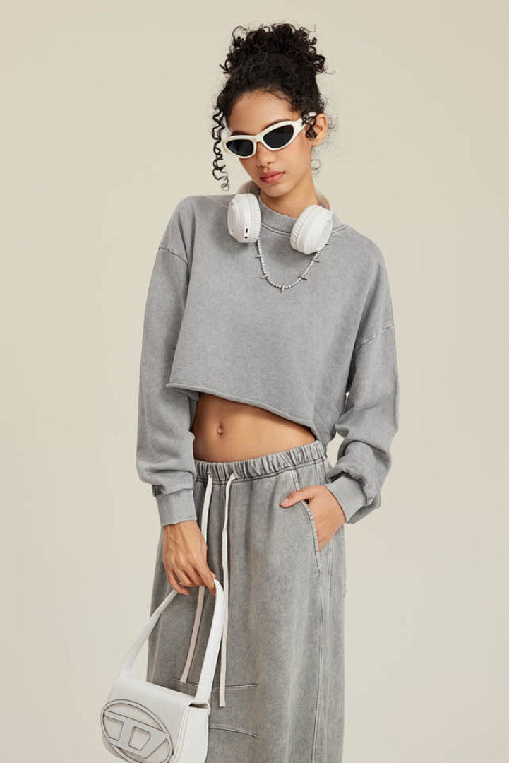 Boxy Crop Washed Top