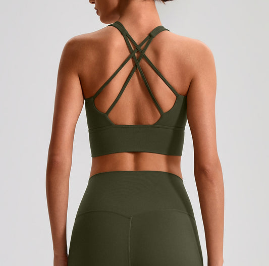 Square Neck Cross Bra