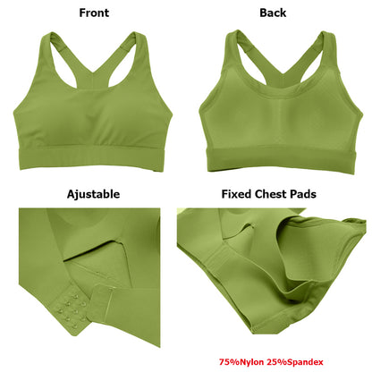 Green sports bra