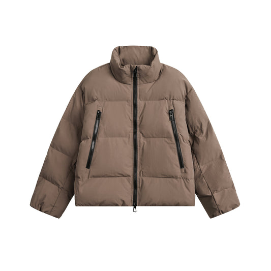 Modern Edge Zipper Detail Puffer