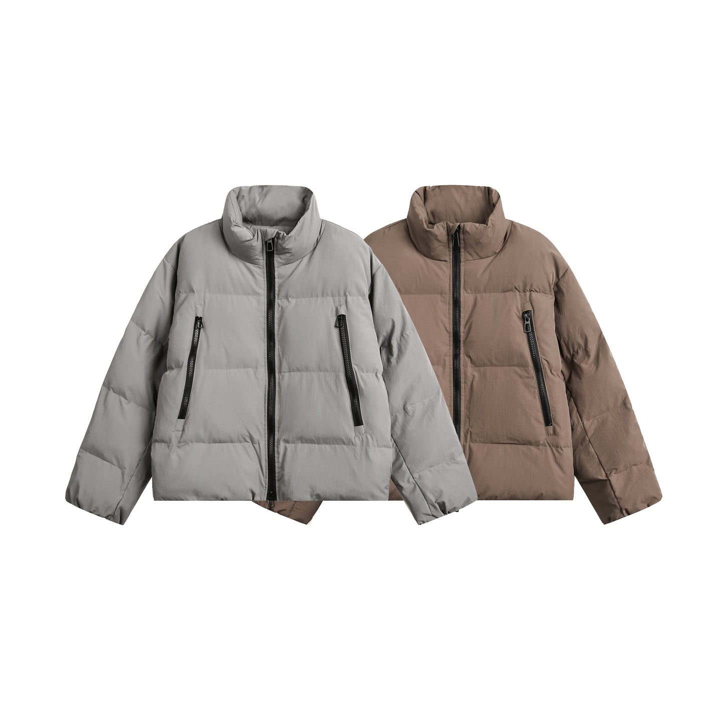 Modern Edge Zipper Detail Puffer