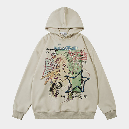 Y2K Inspired Oversized Graphic Hoodie