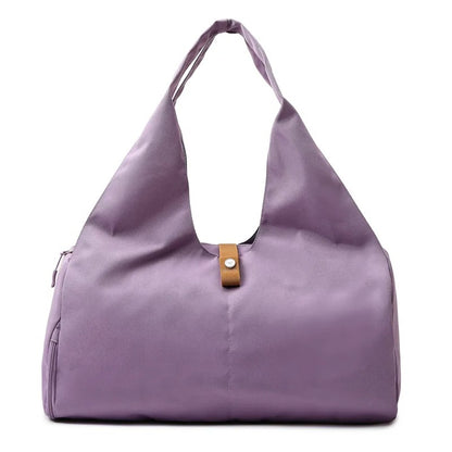 Purple yoga mat bag