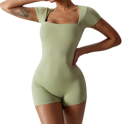 Olive green yoga jumpsuit